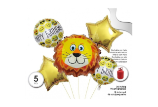 Globos de Numeros y Formas Metalizados