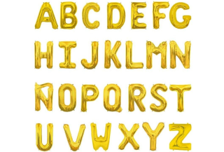 Globos de Letras Metalizados