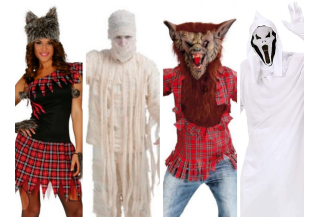 Disfraces de Hombres Lobo, Momias y Fantasmas Adulto