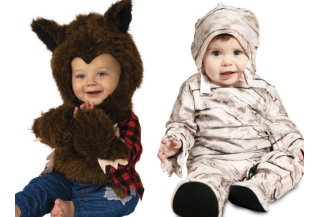 Disfraces de Hombres Lobo, Momias y Fantasmas Bebe