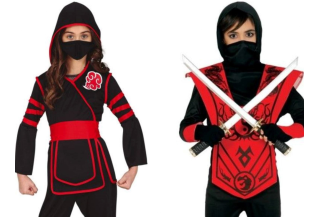Disfraces Guerreros y Ninjas infantiles