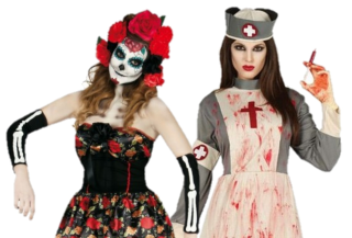 Comprar Disfraz de Catrina Vestido Negro - Disfraces Halloween Mujer