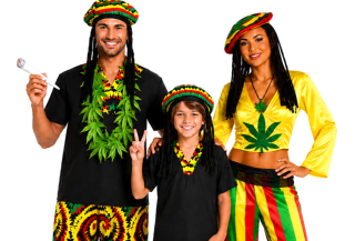 ⭐ Disfraces de Bob Marley para familias | Disfraces Jamaicanos