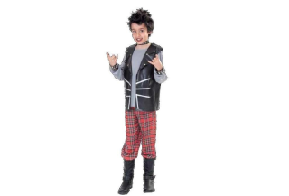 Disfraz de rockero y punky niño - Disfraz Jaiak