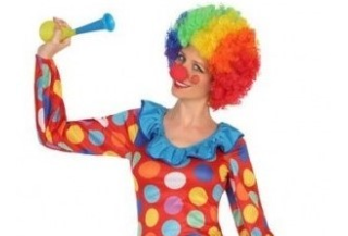 Disfraz de payaso y disfraz de arlequin adulto - Disfraz Jaiak